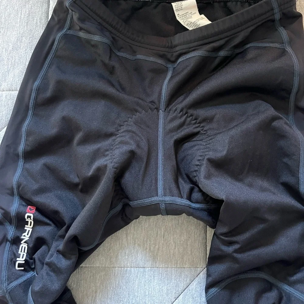 Men's Black Louis Garneau padded cycling pants